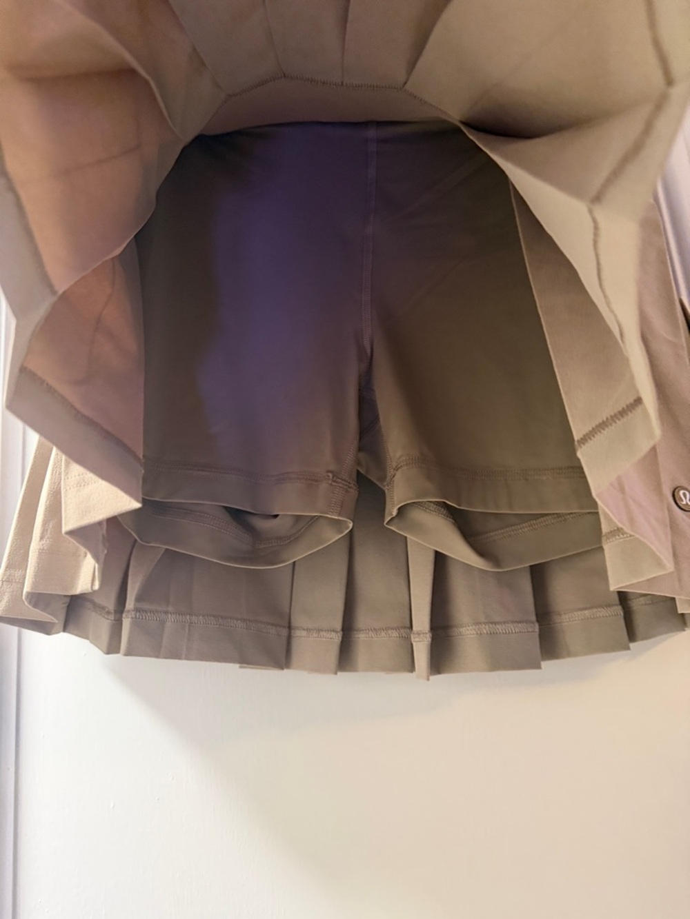 lululemon athletica Drop-Waist Pleated Golf Skirt in Khaki - Picture 5 of 7